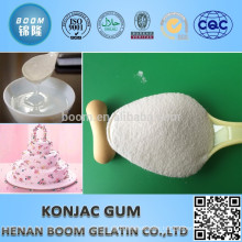 High viscosity and glucomanna konjac gum as food additive